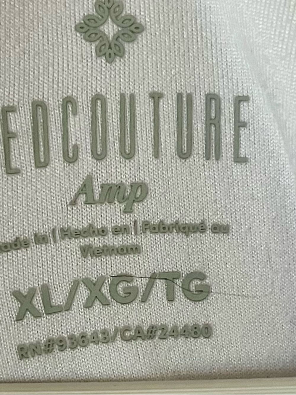 XL Med Couture Cream Pink Zip Hoodie Scrubs Activewear EUC - Picture 3 of 8